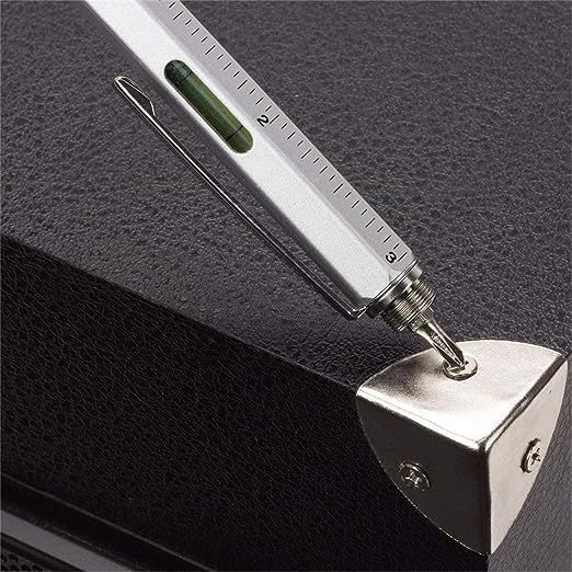 7 In 1 Tool Pen (stainless Steel Metal) Pen For Construction Tools, Gift Tool