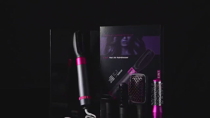 Hot Air Brush: Dry, Style, and Volumize with Ionic Technology (5-in-1)